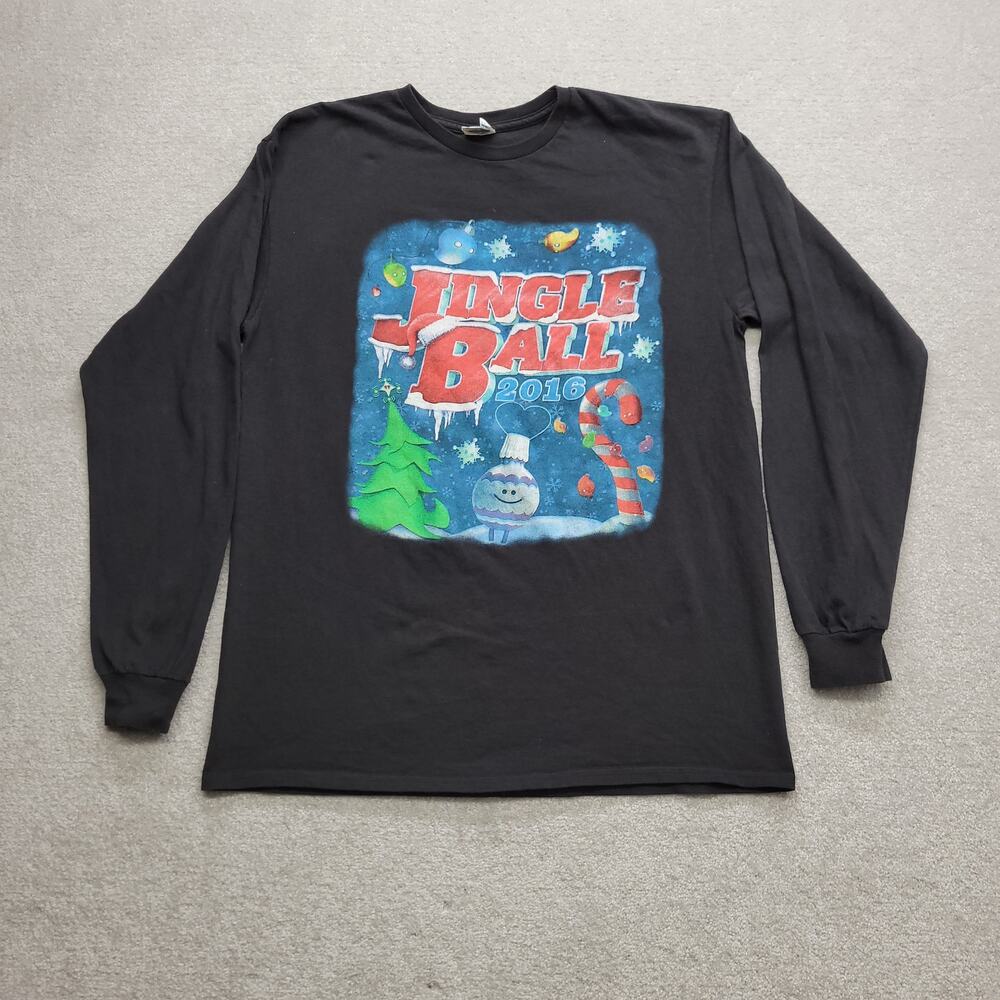 2016 Q102 Jingle Ball Philadelphia PA Long Sleeve Tee Mens Large Black
